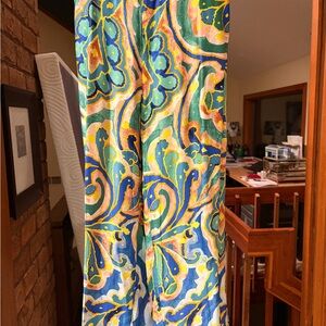 Anthropologie Maeve Multicolor Wide Ankle Leg Pants